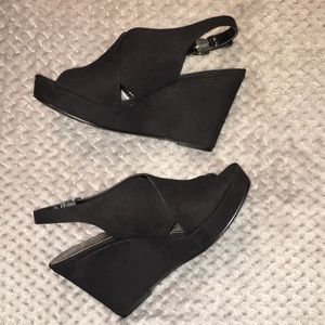 Style&Co. Black Wedges. Sz 6.5